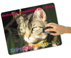 Bedruckte Mousepads von Druckshop-24.de