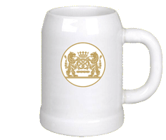 Zunft-Bierkrug Classic mit aufgedrucktem Bäcker-Zunftzeichen